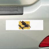 GRAVITY-SLED-in-Yellow Bumpersticker (Op auto)