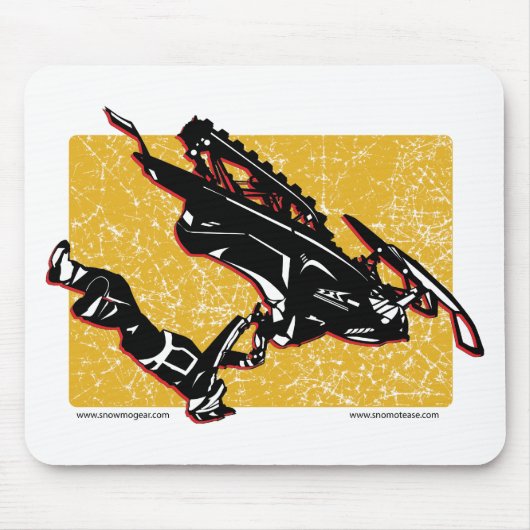 GRAVITY-SLED-in-Yellow Muismat (Voorkant)