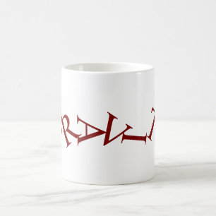 Gravity Typography Coffee Mok