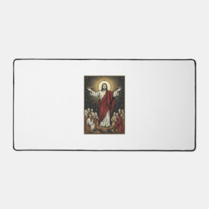 Gravure chrétienne de Jésus vintage gloire radieus