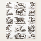 Gravure de licorne antique Spécimen de zoologie vi (Dos)