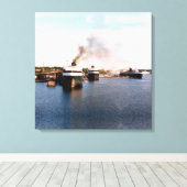 Gravure de toile de Ludington Car/Rail Ferries (Insitu (Plancher de Bois))