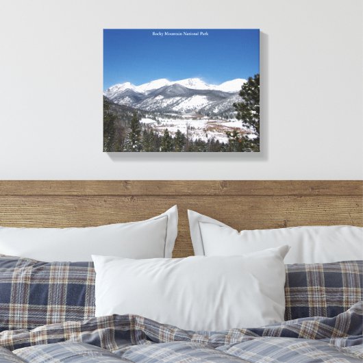 Gravure de toile du parc national des Rocheuses (Insitu(Chambre))