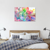 Gravure de toile succulente rosette colorée (Insitu(Chambre))