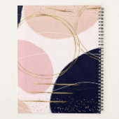 Gravure et cercles d'or moderne Design rose minima (Dos)