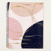 Gravure et cercles d'or moderne Design rose minima (Devant)