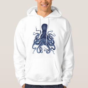 gravure, octopus, Kraken, nicht Hoodie