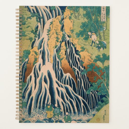 Gravure sur bois de la cascade de Kirifuri de Hoku (Devant)