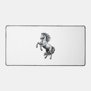 Gravure Vintage Cheval Cabré Design Vectoriel_1