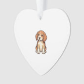 Gravure vintage chiot Beagle Art vectoriel_1 (devant)