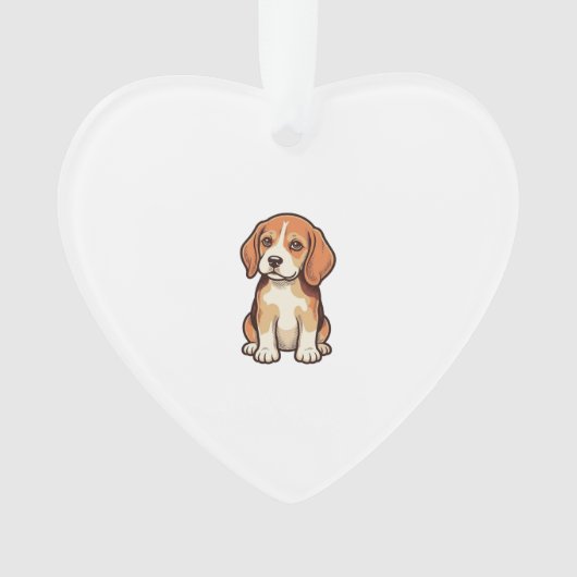 Gravure vintage chiot Beagle Art vectoriel_1 (devant)