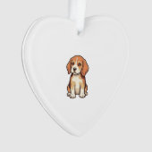 Gravure vintage chiot Beagle Art vectoriel_1 (devant)