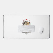 Gravure Vintage Couple de Chat Mignon Design d'Amo (Clavier et souris)
