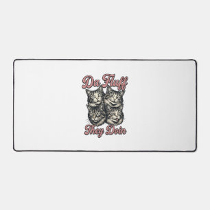 Gravure vintage de chat drôle Da Fluff They Doin D