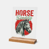 Gravure vintage de papa cheval (Angle)