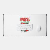 Gravure vintage de papa cheval (Clavier et souris)