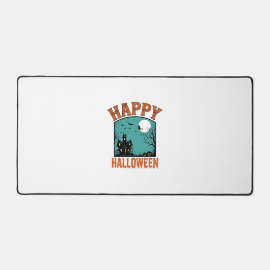 Gravure Vintage Joyeux Halloween Maison Hantée De (Recto)