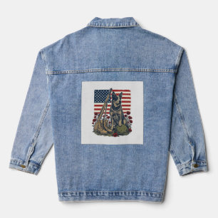 Gravure Vintage Mémorial Patriotique Blue Heeler S