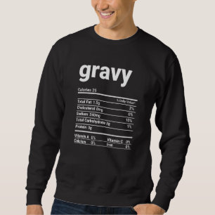 Gravy Nutrition Facts Thanksgiving Costume Trui