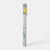 Gray Abstract Artistic Texture Design iPhone 16 Hoesje (Rechterkant)