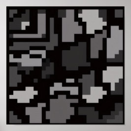 Gray abstract poster