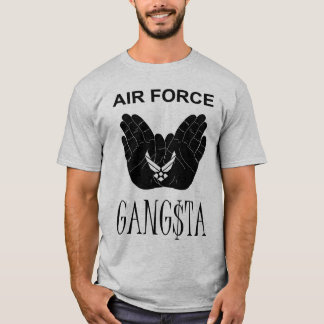Gray Air Force Gangsta T-shirt