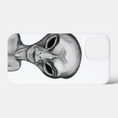 Gray Alien Case-Mate iPhone Case (Achterkant (horizontaal))