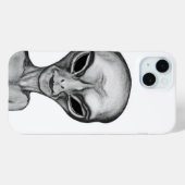 Gray Alien Case-Mate iPhone Case (Achterkant (horizontaal))