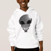 Gray alien Hanes ComfortBlend® Sweat - shirt à cap (Devant)