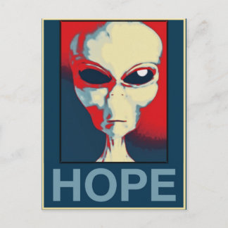 Gray Alien Hope Briefkaart