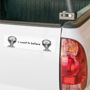 Gray Alien, ik wil geloven Bumpersticker