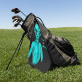 Gray Alien, ik wil geloven Golfhanddoek (Groen)