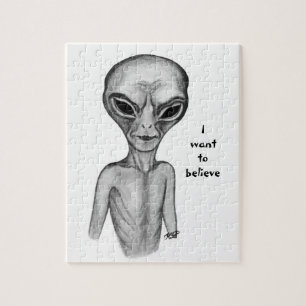Gray Alien, ik wil geloven Legpuzzel