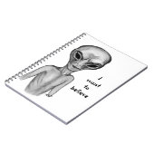 Gray Alien, ik wil geloven Notitieboek (Linkerzijde)