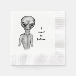 Gray Alien, ik wil geloven Servet