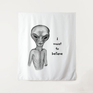 Gray Alien, ik wil geloven Wandkleed