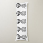 Gray Alien Lichaamskussen (Voorkant Verticaal)