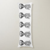 Gray Alien Lichaamskussen (Voorkant Verticaal)