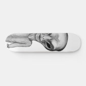 Gray Alien Skateboard (Horizontaal)