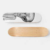 Gray Alien Skateboard (Horizontaal)