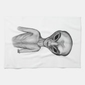 Gray Alien Theedoek (Horizontaal)