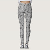 Gray Anaconda Snakeskin Leggings (Voorkant)