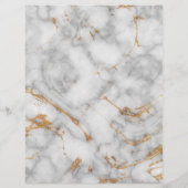 Gray and Gold Marble Agate Elegant Wedding Program (Achterkant)