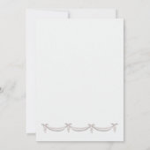 Gray and Pink Bells Wedding Invitation (Achterkant)