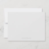 Gray and White Daisy Wedding RSVP Reply Card (Achterkant)