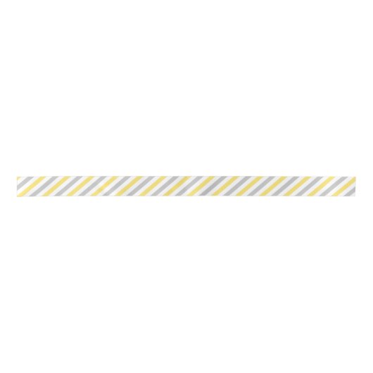 Gray and Yellow Diagonal Stripes Pattern Lint (Voorkant)