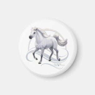 Gray Arabian Horse Magneet