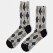 Gray Argyle  Sokken (Links)