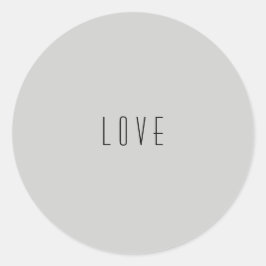 Gray Background Love Sticker