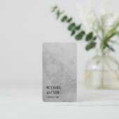 Gray Background Simple Plain Trendy Consultant Visitekaartje (Staand voorkant)